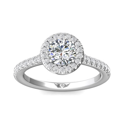 Martin Flyer Engagement Ring DERMH4SQ-F-6.5RD Martin Flyer Engagement Ring DERMH4SQ-F-6.5RD