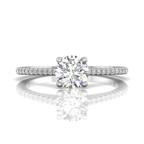 Martin Flyer Engagement Ring DERM18XSRQ-F-6.5RD Martin Flyer Engagement Ring DERM18XSRQ-F-6.5RD