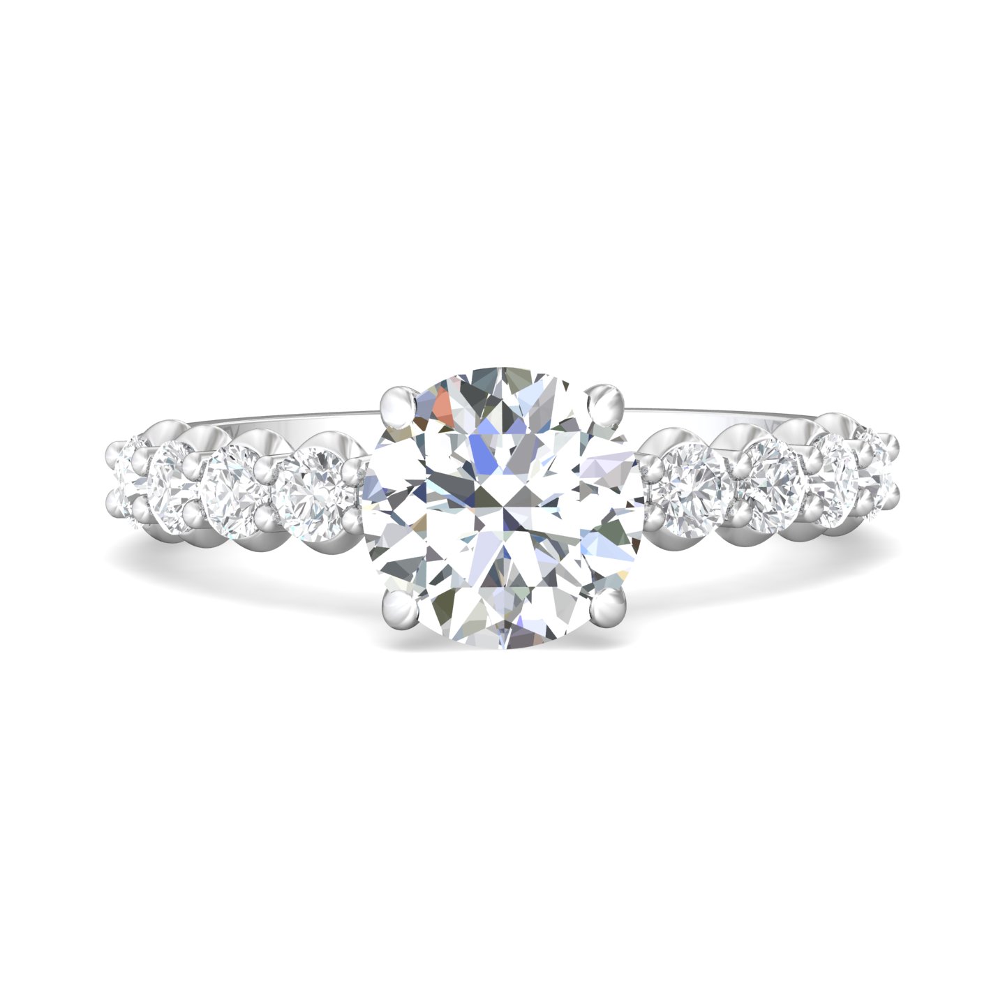 Martin Flyer Engagement Ring DERSP3Q-.75-F-7.5RD Martin Flyer Engagement Ring DERSP3Q-.75-F-7.5RD