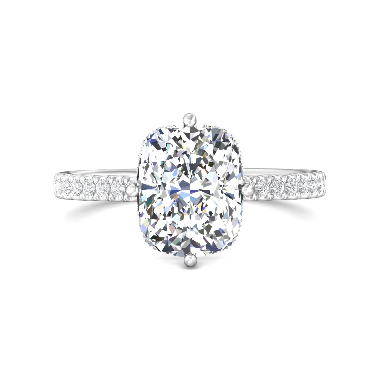 Martin Flyer Engagement Ring DERM99XSQ-F-10X8CU Martin Flyer Engagement Ring DERM99XSQ-F-10X8CU