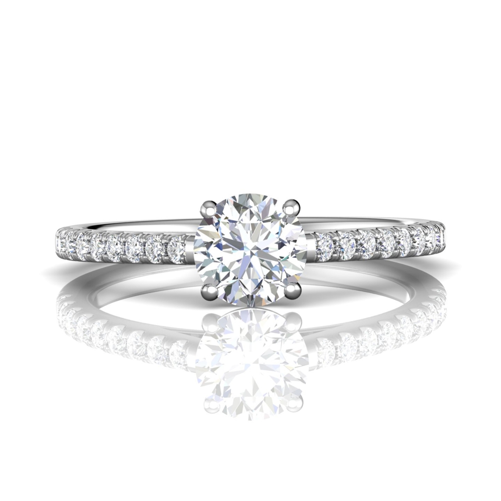 Martin Flyer Engagement Ring DERM18SQ-F-6.5RD Martin Flyer Engagement Ring DERM18SQ-F-6.5RD