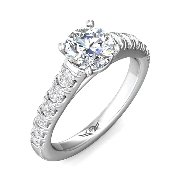 Martin Flyer Engagement Ring DERM34SQ-F-9.0RD Martin Flyer Engagement Ring DERM34SQ-F-9.0RD
