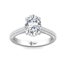 Martin Flyer  Engagement Ring DERM101SQ-F-10.9X8.2OV thumbnail 1