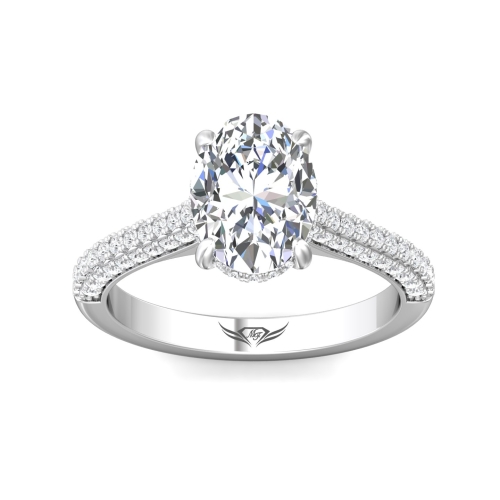 Martin Flyer  Engagement Ring DERM101SQ-F-10.9X8.2OV
