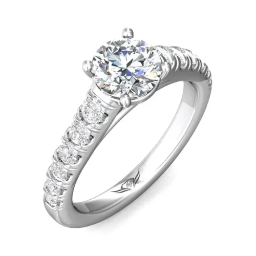 Martin Flyer  Engagement Ring DERM34SQ-F-9.0RD