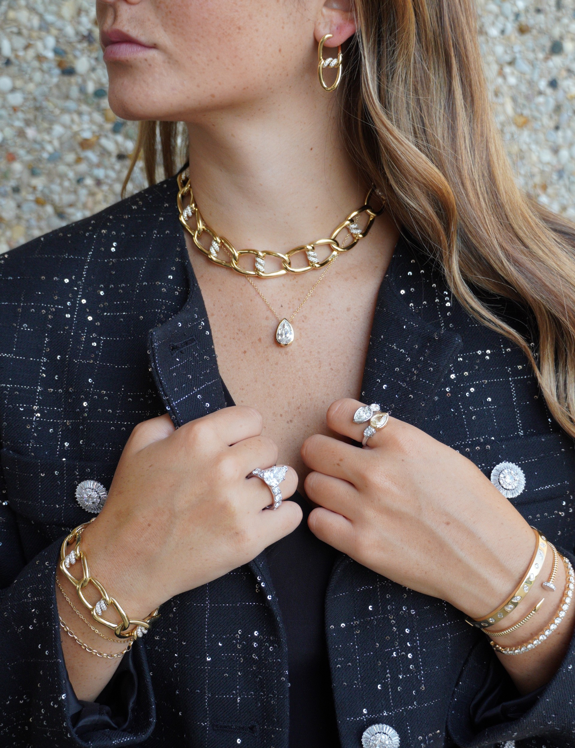 Customer being helped in the store Guest shopping in Exclusively Diamonds