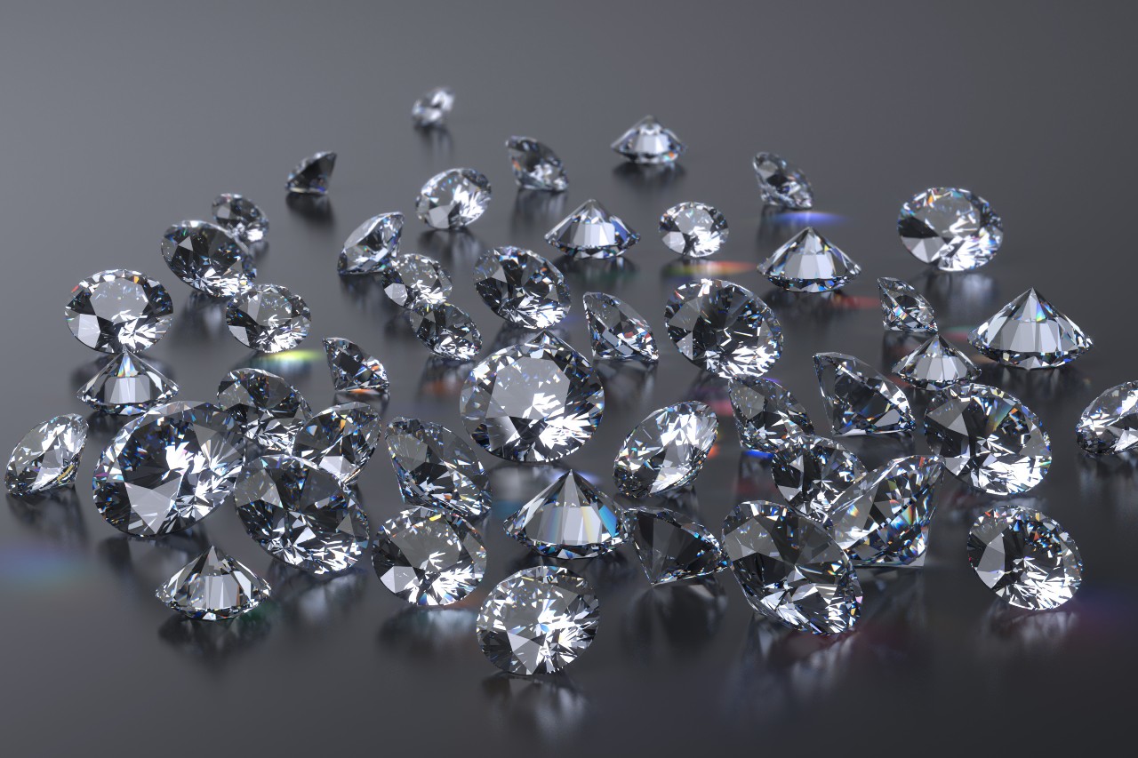 A group of diamonds