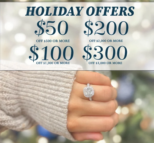 Image title Holiday jewelry and watch displays with festive decor